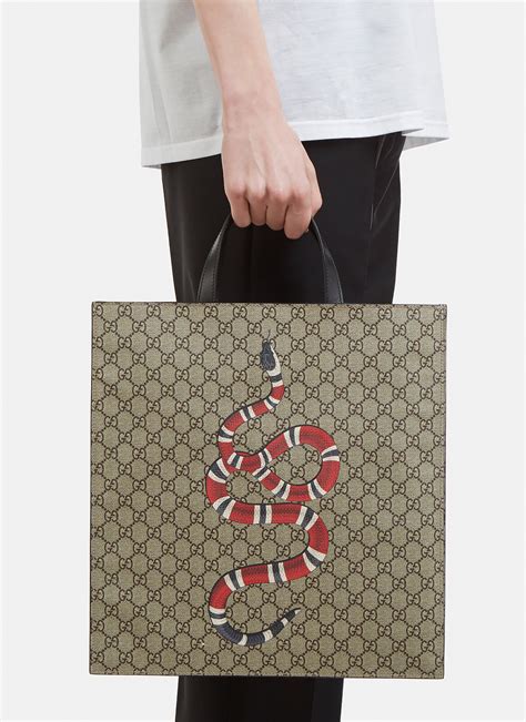 snake gucci tote|gucci bag with snake design.